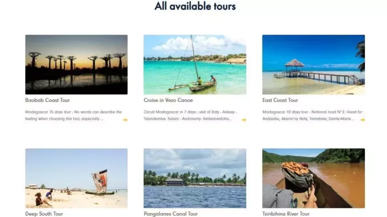 Référence Mada Tours Guide : Travel agency and tour guide in Madagascar réalisée par Mada Creative Agency