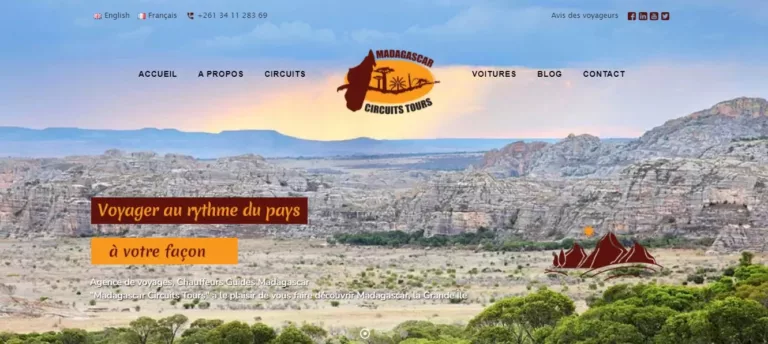 Référence Madagascar Circuits Tours réalisée par Mada Creative Agency