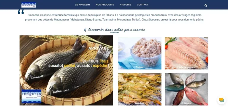 Référence Sicocean réalisée par Mada Creative Agency