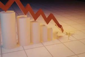 Représentation graphique de la baisse du trafic SEO des petits éditeurs