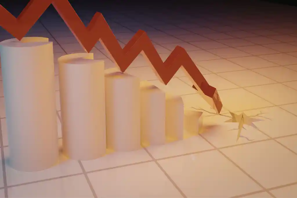 Représentation graphique de la baisse du trafic SEO des petits éditeurs