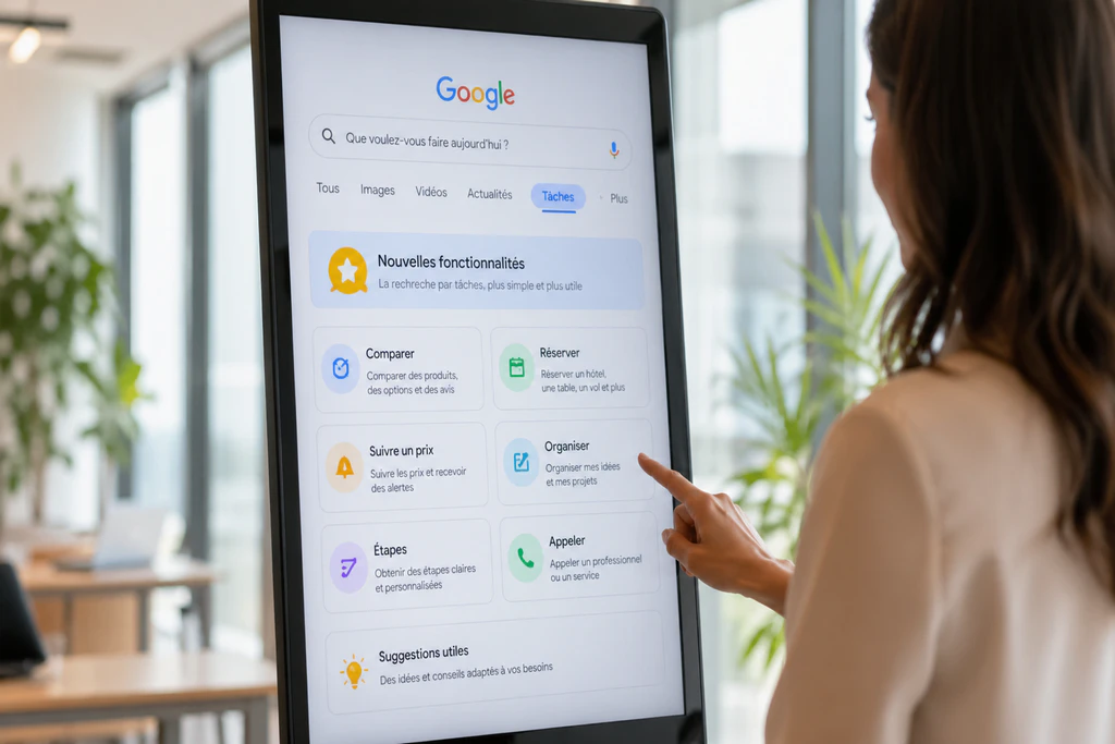 Des nouvelles fonctionnalités de recherche basées sur les tâches google