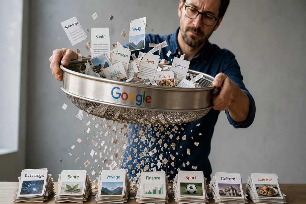 Google fait passer les contenus par differents crieres