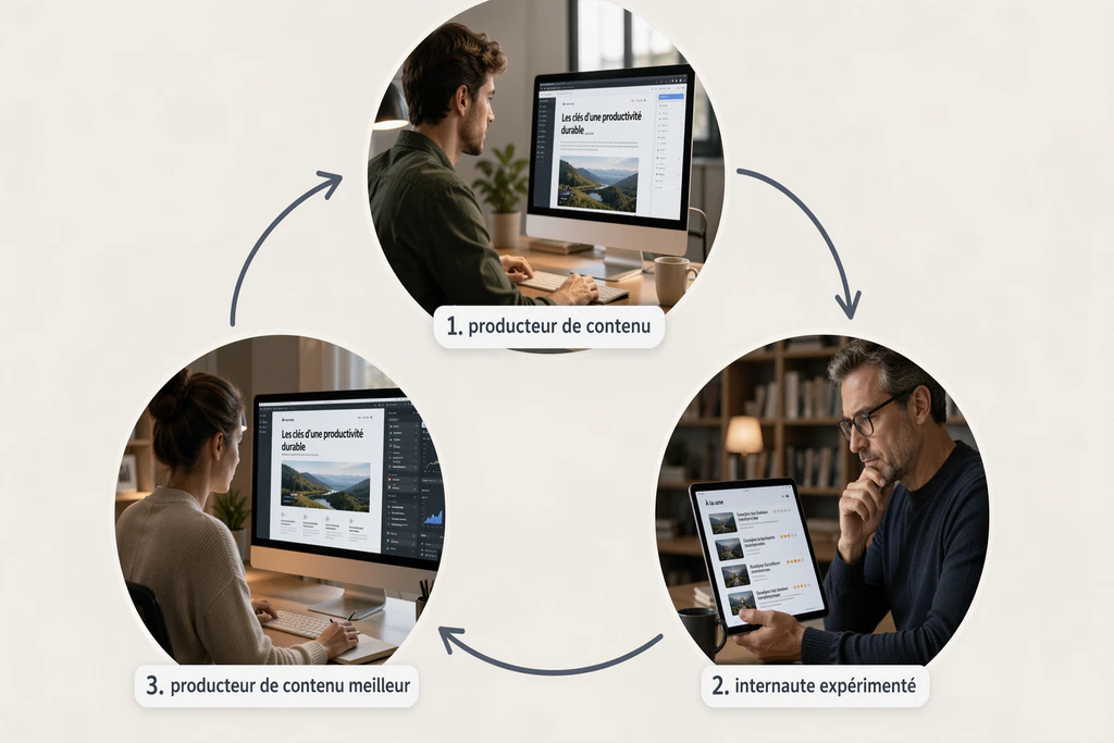 Processus de creation de contenu a laide de Google