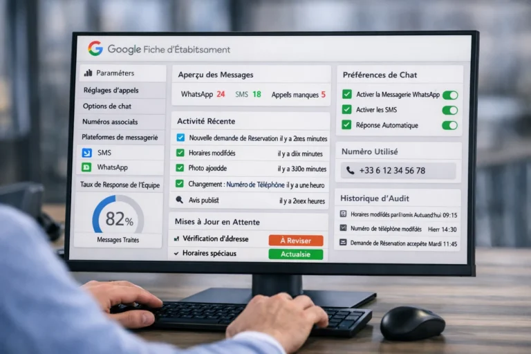 fiche d'établissement google