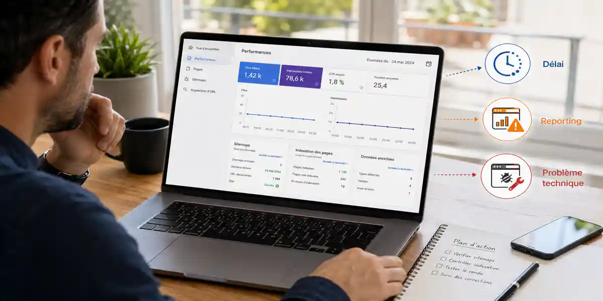 Démarche à suivre quand les mises à jour de Google Search Console ne se font pas