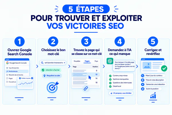5 étapes pour trouver et exploiter vos victoires SEO