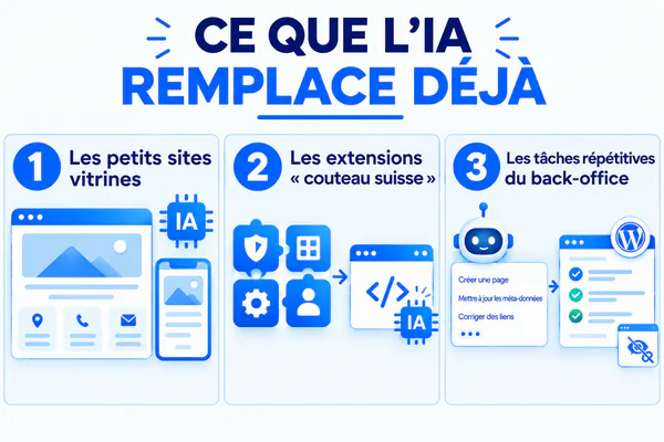Ce que l’IA remplace déjà dans WordPress