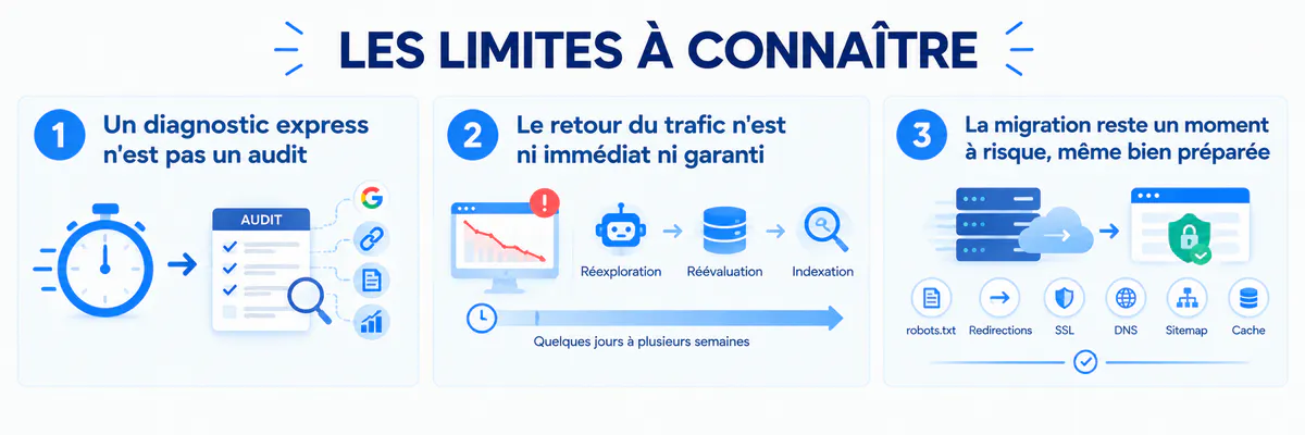 Limites du diagnostic SEO et les risques de migration