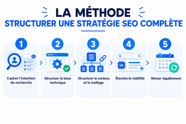 Méthode pour structurer une stratégie SEO complète