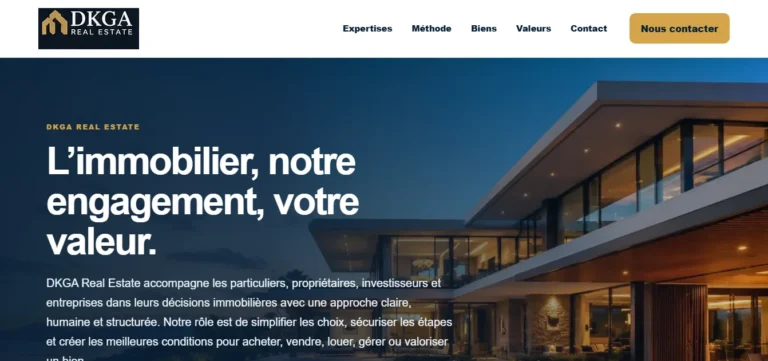 Référence DKGA Real Estate réalisée par Mada Creative Agency