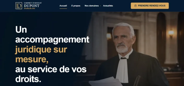 Référence Droit Facile réalisée par Mada Creative Agency
