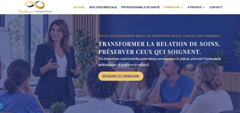 Référence Résilience Formation réalisée par Mada Creative Agency