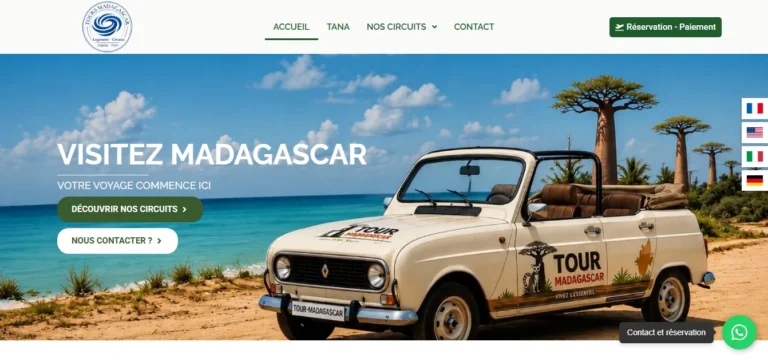 Référence Tours Madagascar réalisée par Mada Creative Agency