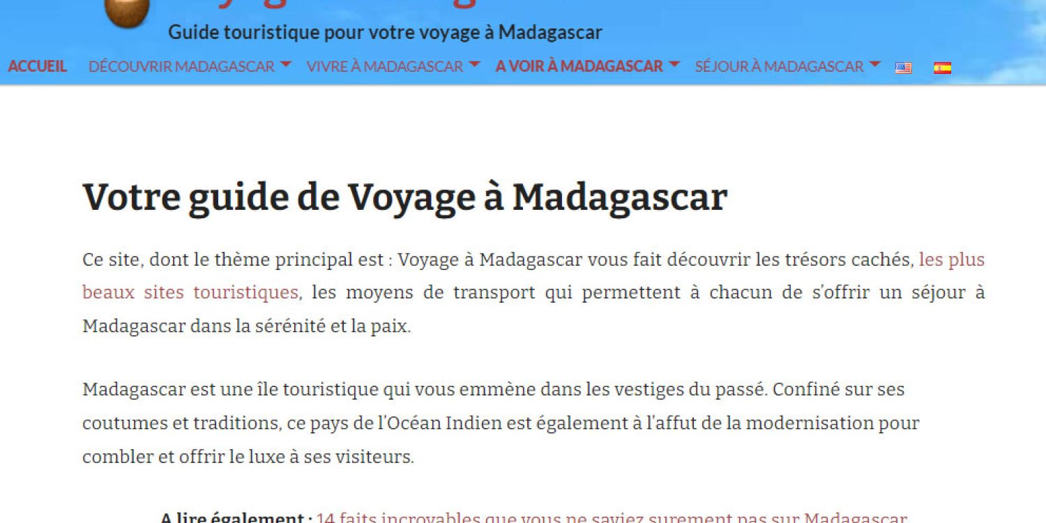 Guide de Voyage Madagascar
